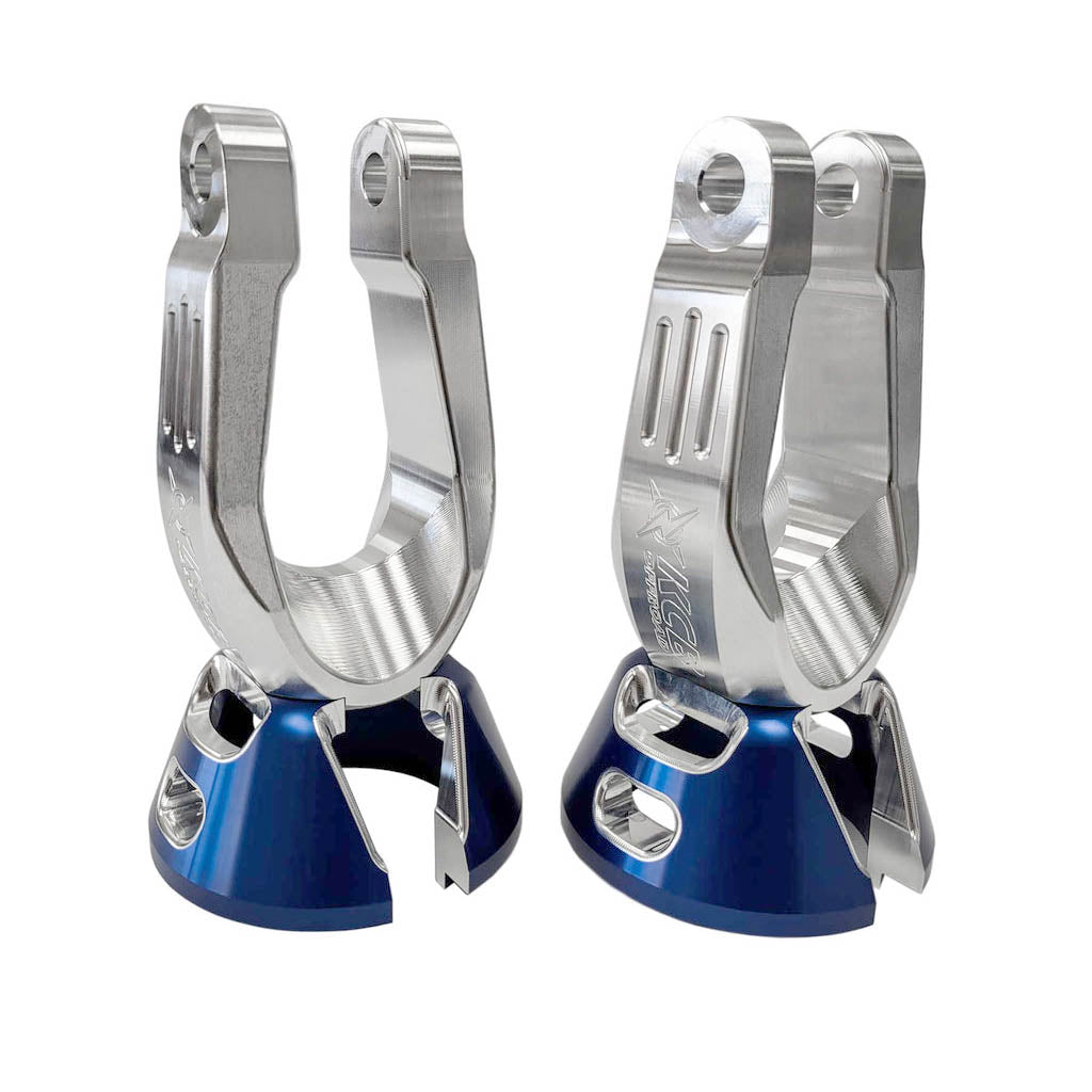 Front Lower Shock Forks & Retainer Cups for Polaris RZR Pro R & Turbo R - PAIR