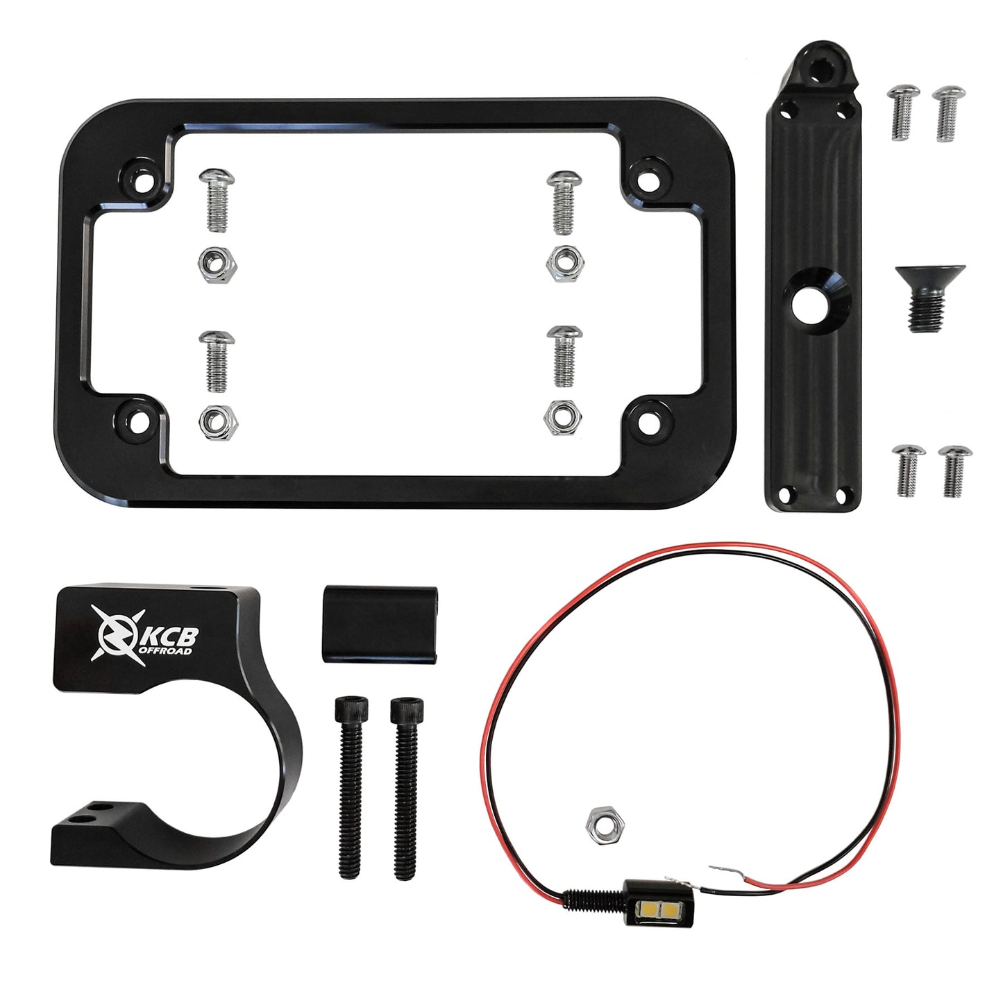 UTV License Plate Holder with LED Light