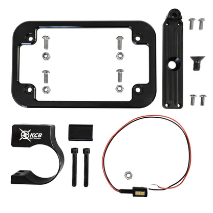 UTV License Plate Holder with LED Light