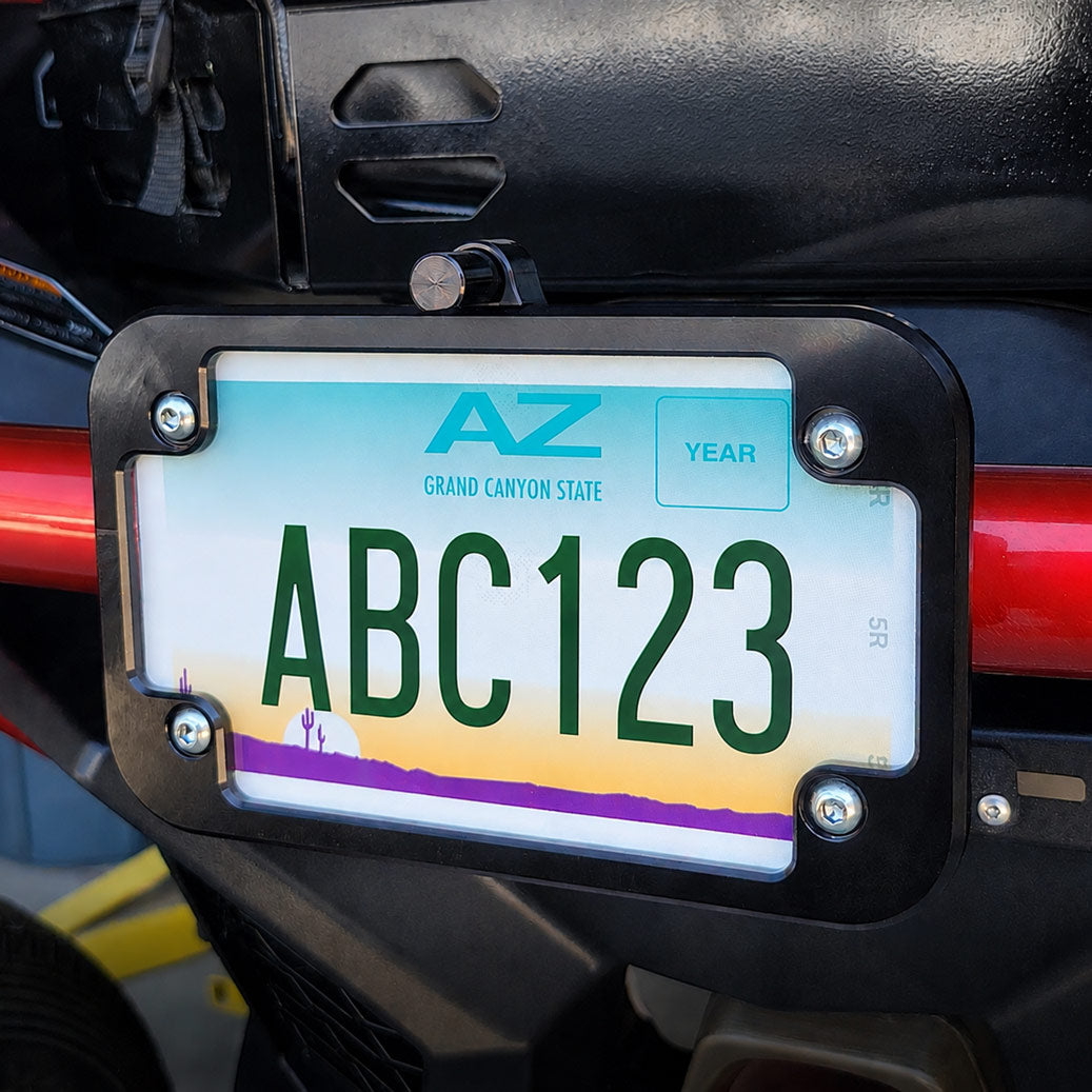 UTV License Plate Holder with LED Light