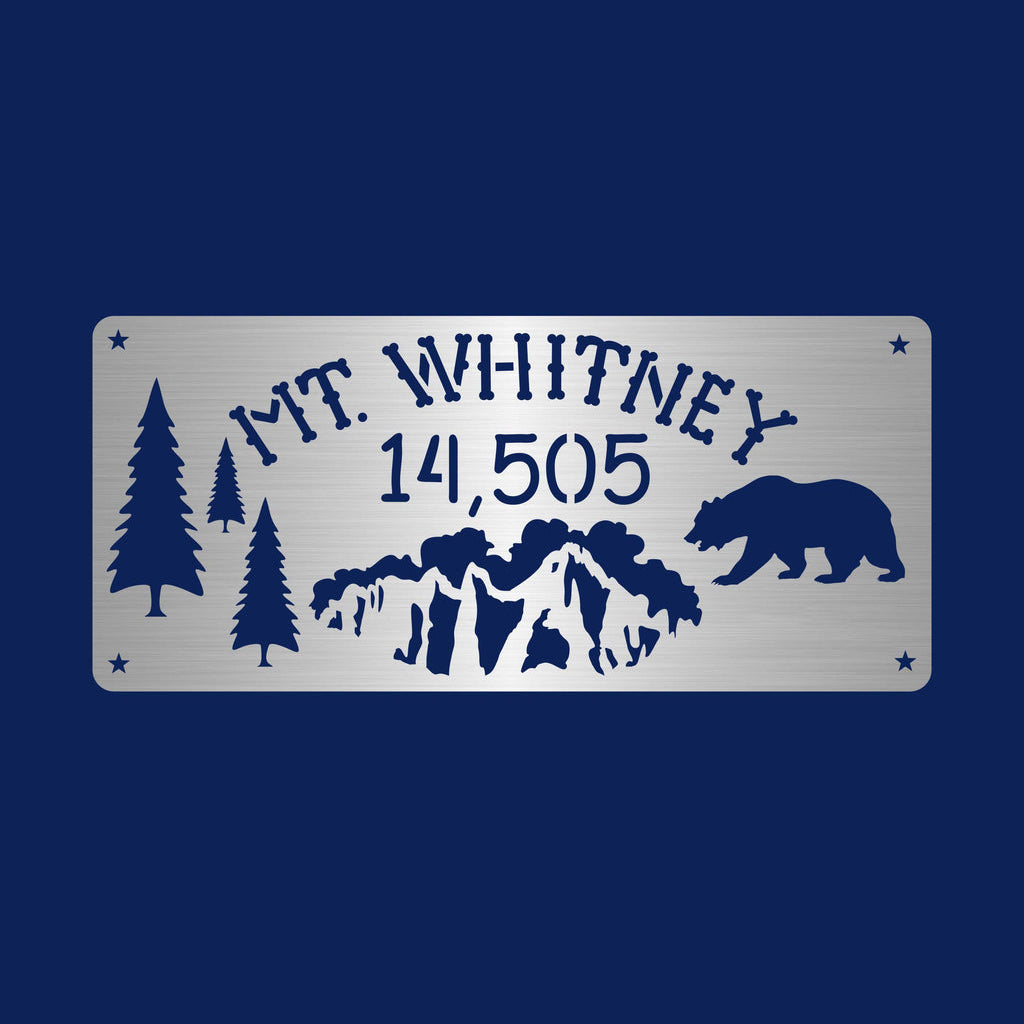 Mount Whitney Summit Sign with or without Custom Engraving