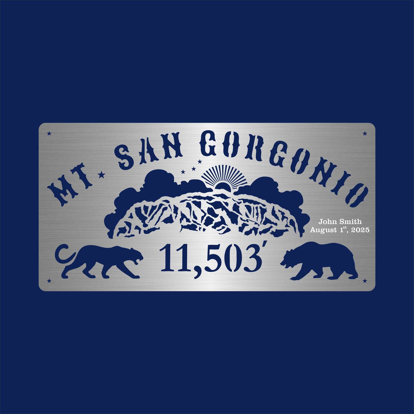 Mt. San Gorgonio Summit Sign with or without Custom Engraving