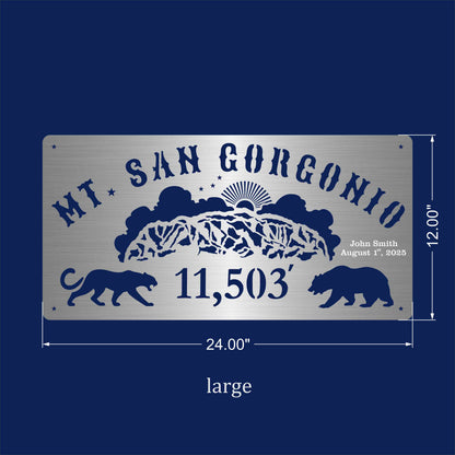 Mt. San Gorgonio Summit Sign with or without Custom Engraving