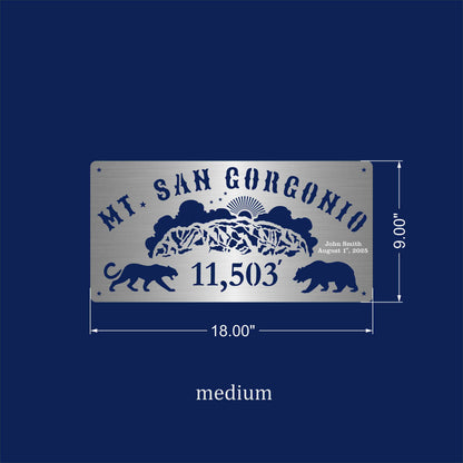 Mt. San Gorgonio Summit Sign with or without Custom Engraving