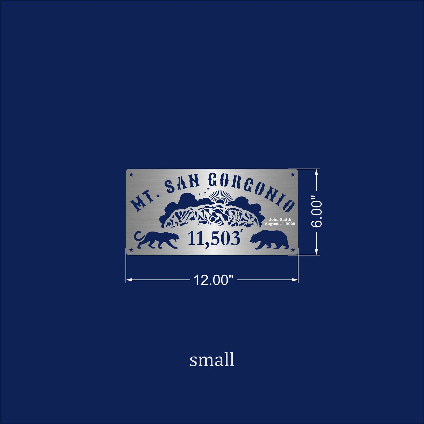 Mt. San Gorgonio Summit Sign with or without Custom Engraving