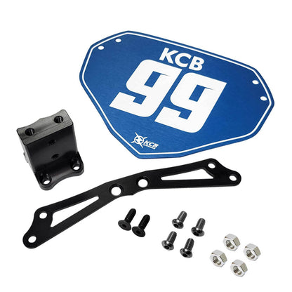 COMBO PACKAGE: Custom Number Plate & Number Plate Adapter for STACYC Electric Bike